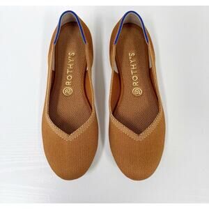 Rothy's The Flat Amber Fawn Textile Women's Slip On Ballet Flats 7